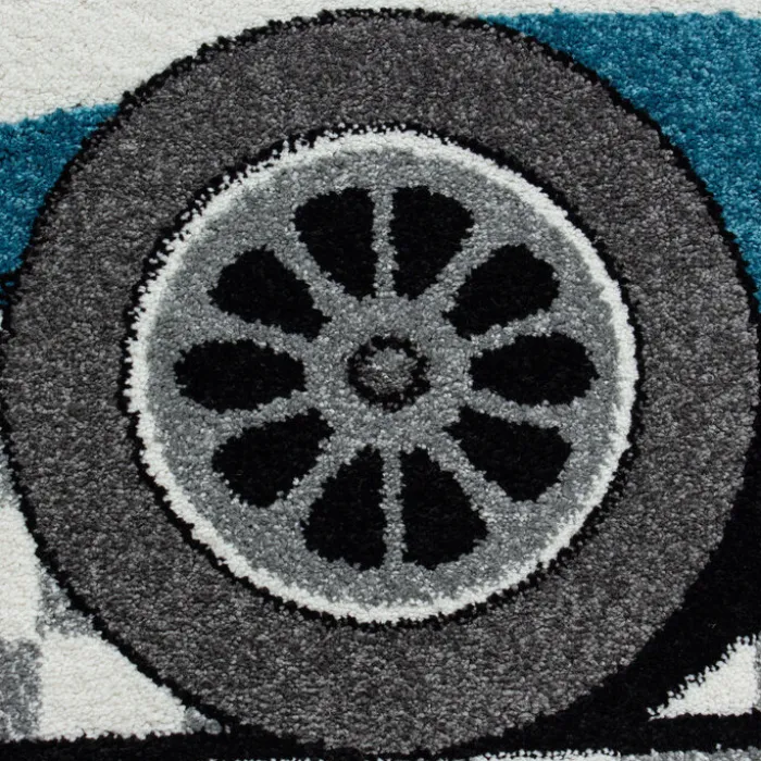 Teppich Kinderzimmer - MilaAuto Blau