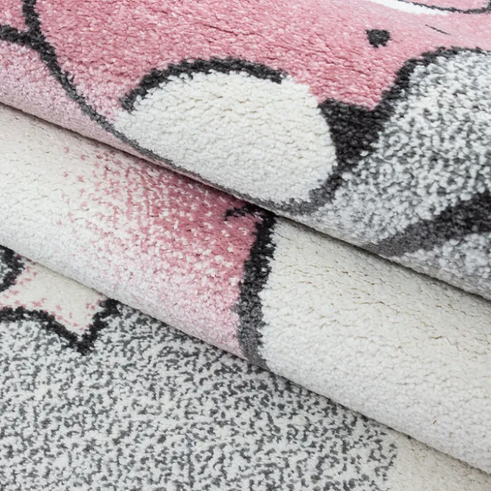Teppich Kinderzimmer Rund - Anna Bär Rosa