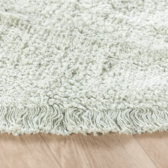 Teppich Kinderzimmer Rund - Lou Dots Grün