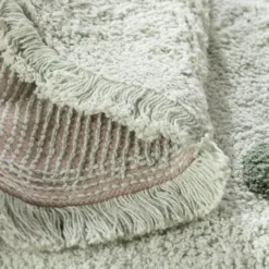 Teppich Kinderzimmer Rund - Lou Dots Grün