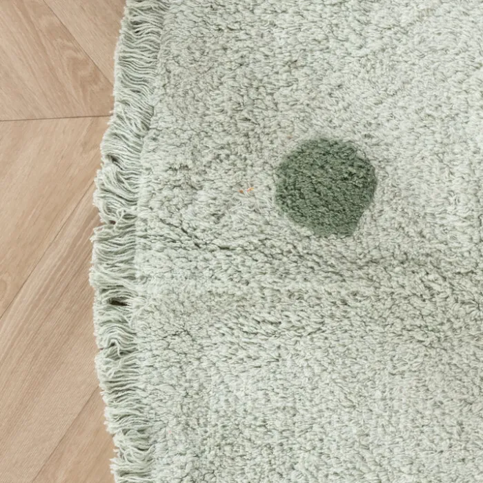 Teppich Kinderzimmer Rund - Lou Dots Grün