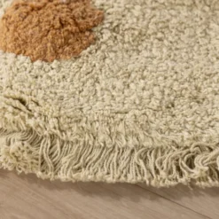 Teppich Kinderzimmer Rund - Lou Dots Gelb