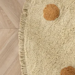 Teppich Kinderzimmer Rund - Lou Dots Gelb