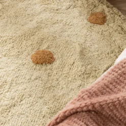 Teppich Kinderzimmer Rund - Lou Dots Gelb