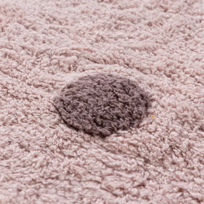 Teppich Kinderzimmer Rund - Lou Dots Lila