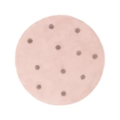 Teppich Kinderzimmer Rund - Lou Dots Lila