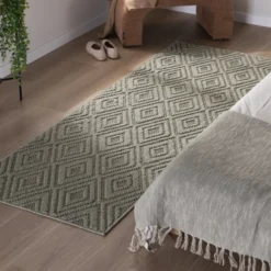 Teppich Läufer - Hidde 3D Diamond Grün