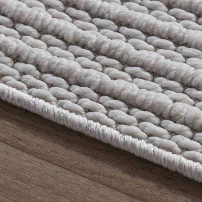 Teppich Läufer - Hidde 3D Lines Weiß