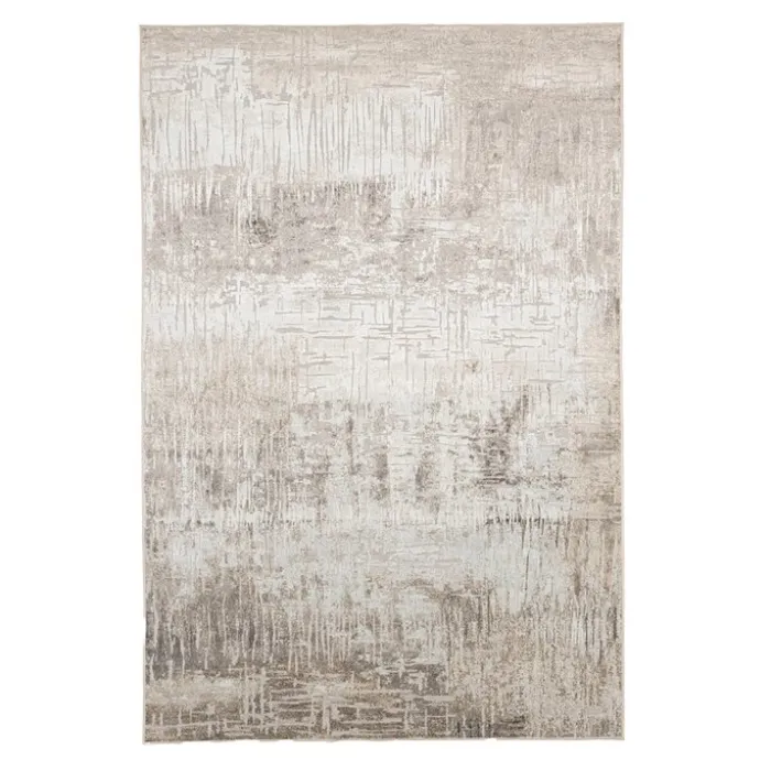 Teppich Modern - Hendrix Grunge Creme Grau