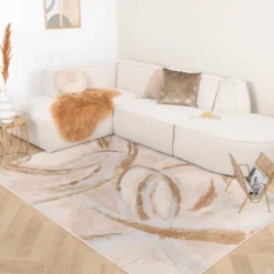 Teppich Modern - Leonore Cotto Creme Braun