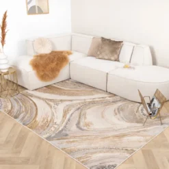 Teppich Modern - Leonore Noce Creme Braun