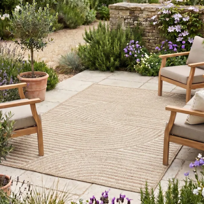 Teppich Modern - Nori Curves Taupe