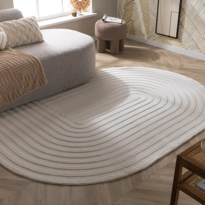 Teppich Organisch - Flowy Arch Creme