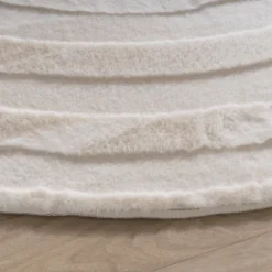 Teppich Organisch - Flowy Lines Creme