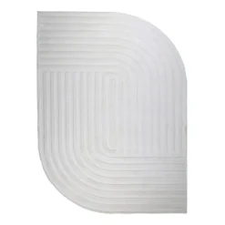 Teppich Organisch - Flowy Lines Creme