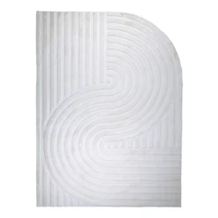 Teppich Organisch - Flowy Wavy Creme