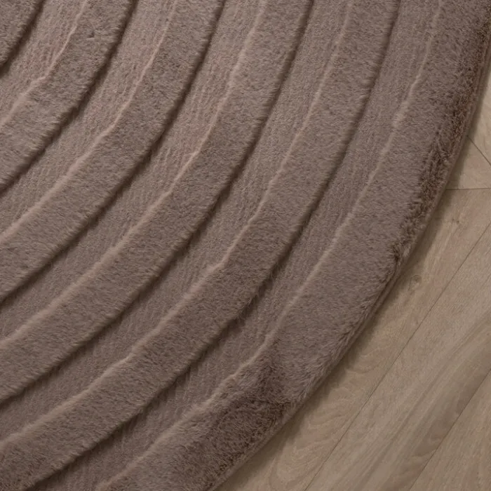 Teppich Organisch - Flowy Wavy Taupe