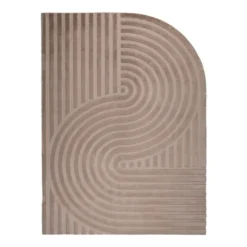 Teppich Organisch - Flowy Wavy Taupe