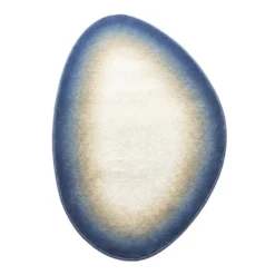 Teppich Organisch - Mellow Blau Gelb