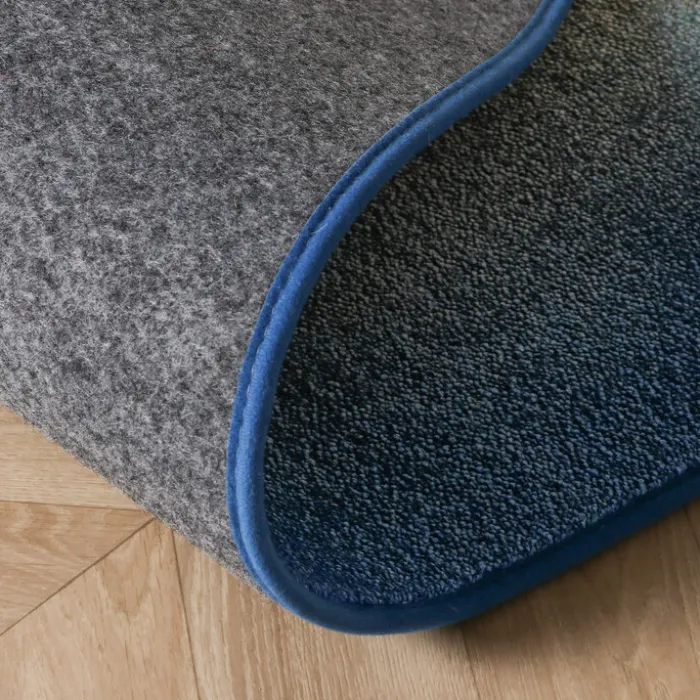 Teppich Organisch - Mellow Blau Gelb