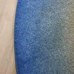 Teppich Organisch - Mellow Blau Gelb