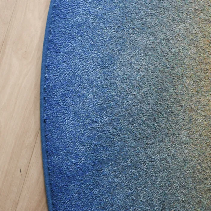Teppich Organisch - Mellow Blau Gelb