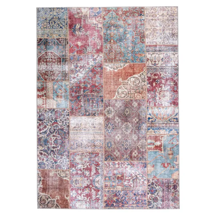 Teppich Patchwork - Azara Rot