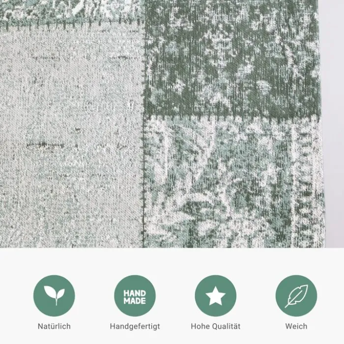 Teppich Patchwork - Dreams Grün