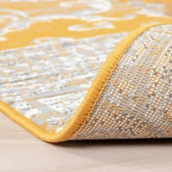 Teppich Patchwork - Famous Ocker
