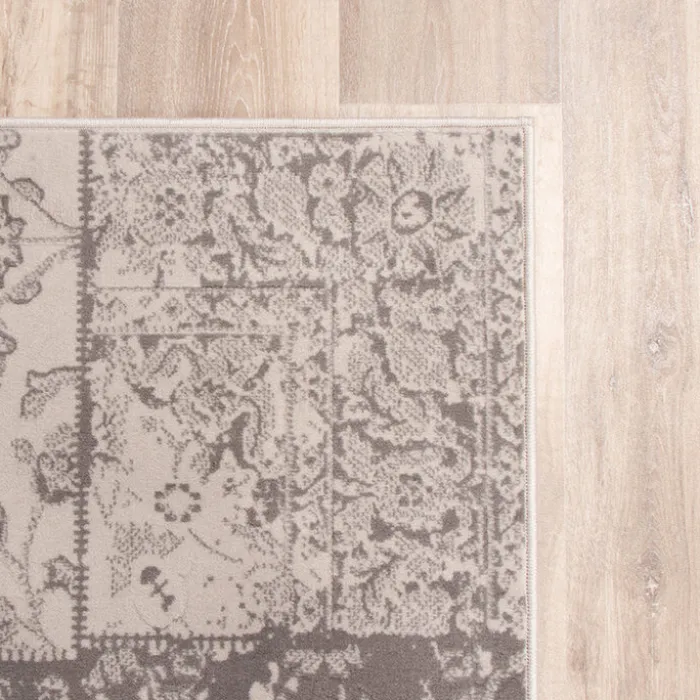 Teppich Patchwork - Miracle Grau Braun - 70x140cm