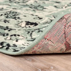Teppich Patchwork - Wonder Grün Schwarz