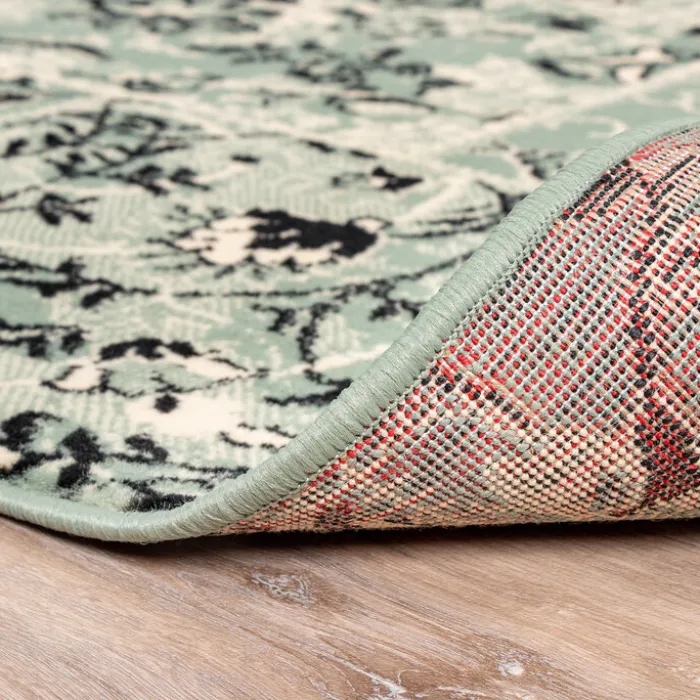 Teppich Patchwork - Wonder Grün Schwarz