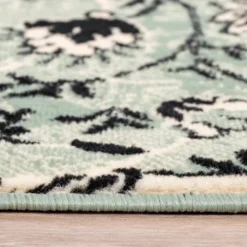 Teppich Patchwork - Wonder Grün Schwarz