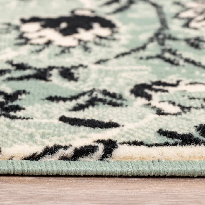 Teppich Patchwork - Wonder Grün Schwarz