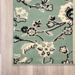 Teppich Patchwork - Wonder Grün Schwarz