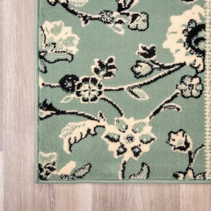 Teppich Patchwork - Wonder Grün Schwarz