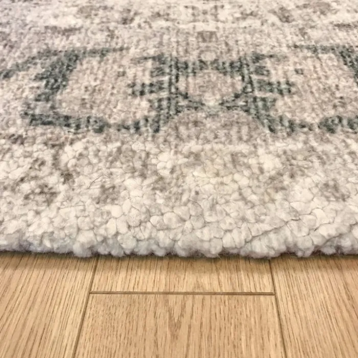 Teppich rund vintage - Kyra Medaillon Creme