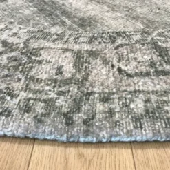 Teppich rund vintage - Kyra Medaillon Grün