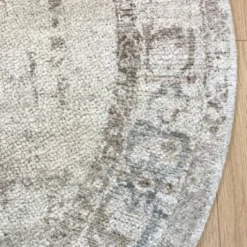 Teppich rund vintage - Kyra Medaillon Taupe