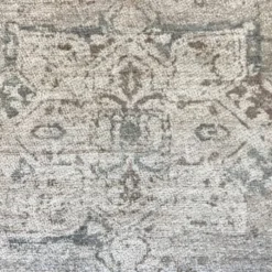 Teppich rund vintage - Kyra Medaillon Taupe