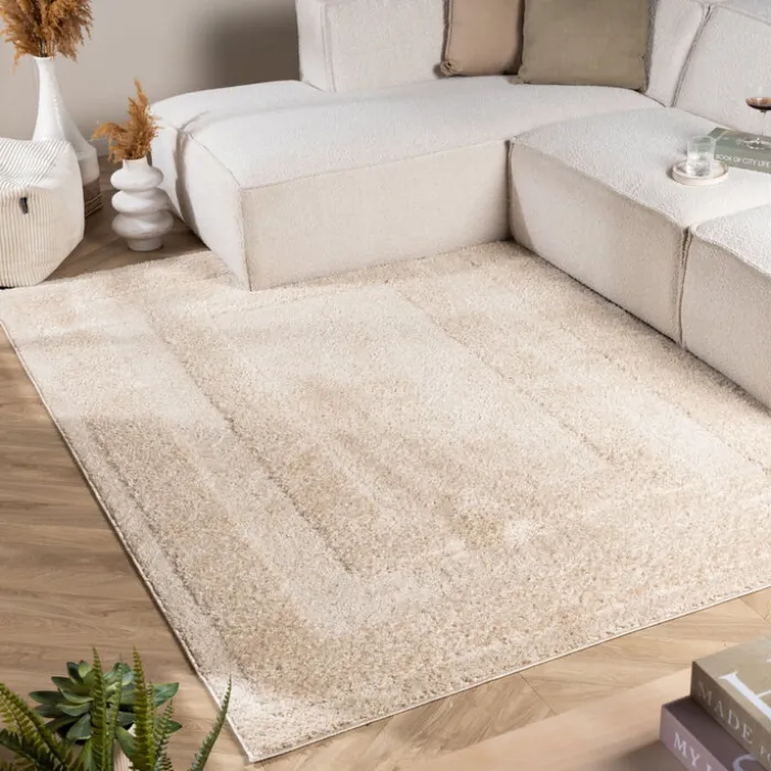 Teppich Skandinavisch - Lova Border Beige