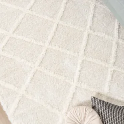 Teppich Skandinavisch - Lova Lines Creme