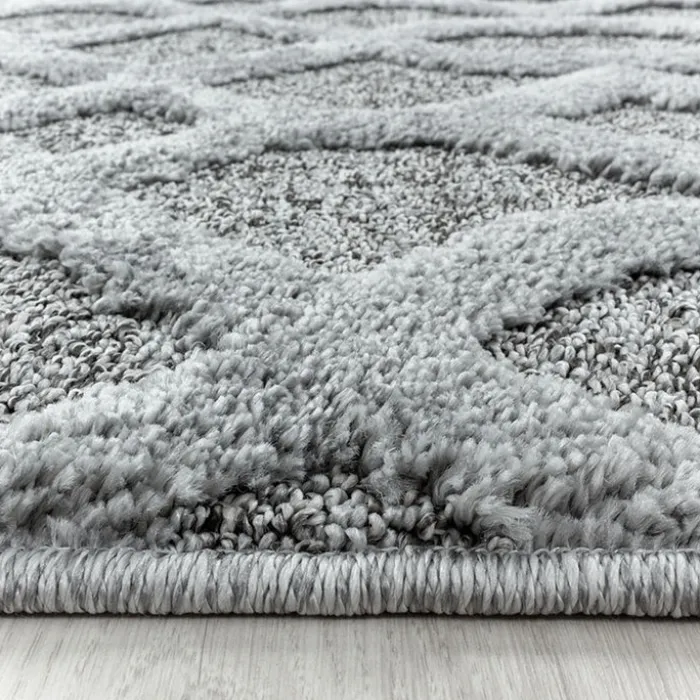 Teppich Skandinavisch - Pitea Tile Grau