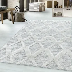 Teppich Skandinavisch - Pitea Diamond Grau