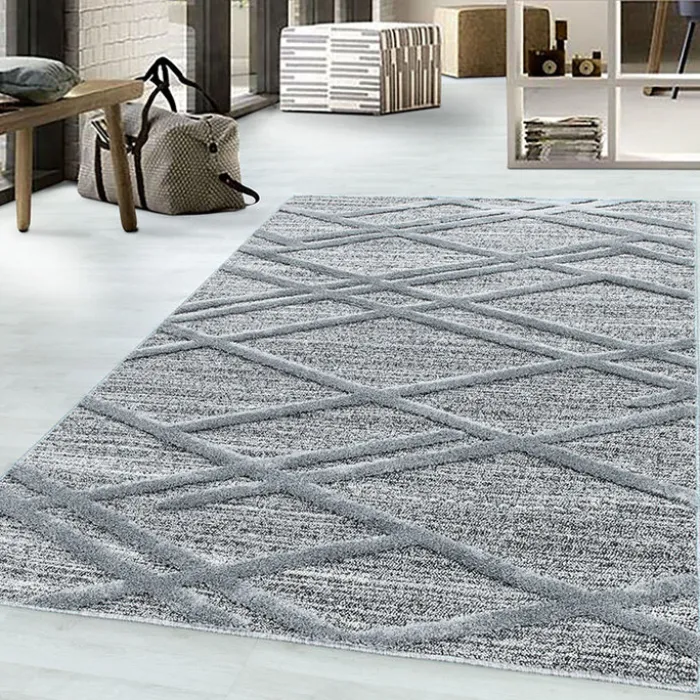 Teppich Skandinavisch - Pitea Double Grau