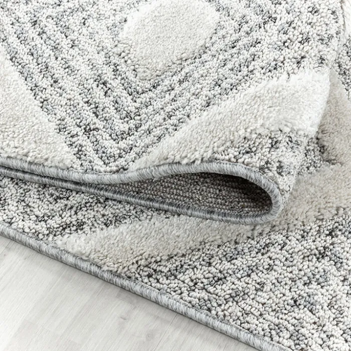 Teppich Skandinavisch - Pitea Ethno Creme Grau