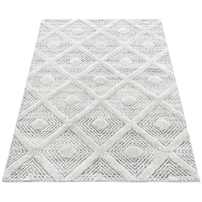 Teppich Skandinavisch - Pitea Ethno Creme Grau