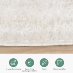 Teppich Skandinavisch Rund - Lova Arches Creme