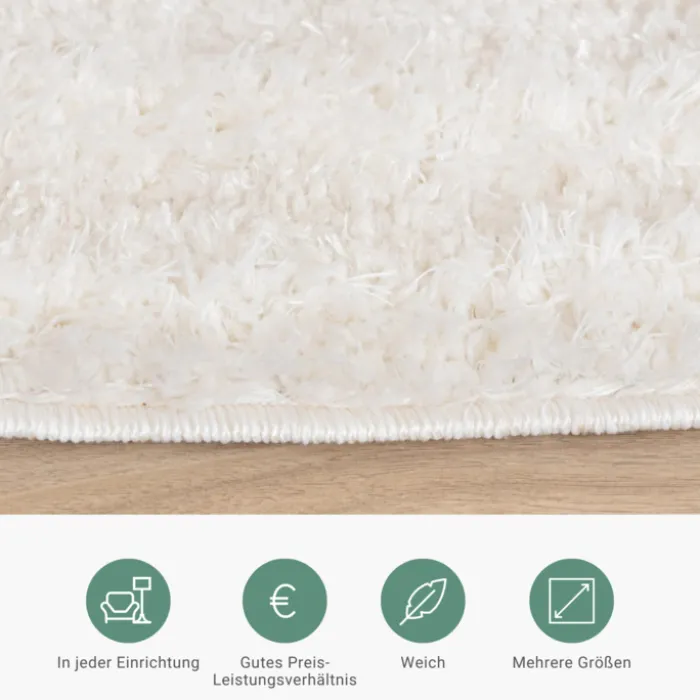 Teppich Skandinavisch Rund - Lova Arches Creme