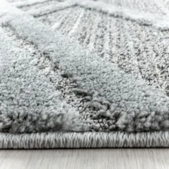 Teppich Skandinavisch Rund - Pitea Double Grau